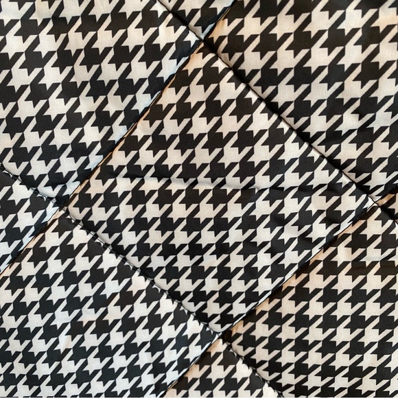 J.CREW Black & White Houndstooth Puffer Vest Alabama - Picture 11 of 13